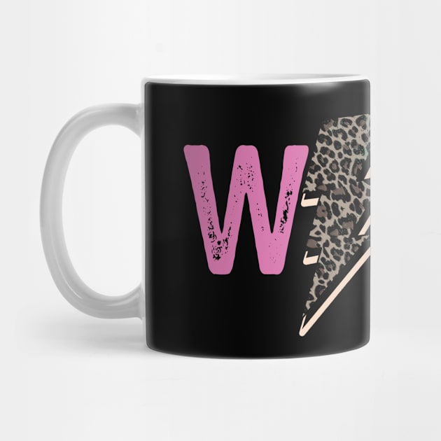 Wifey Leopard Lightning Bolt by DigitalCreativeArt